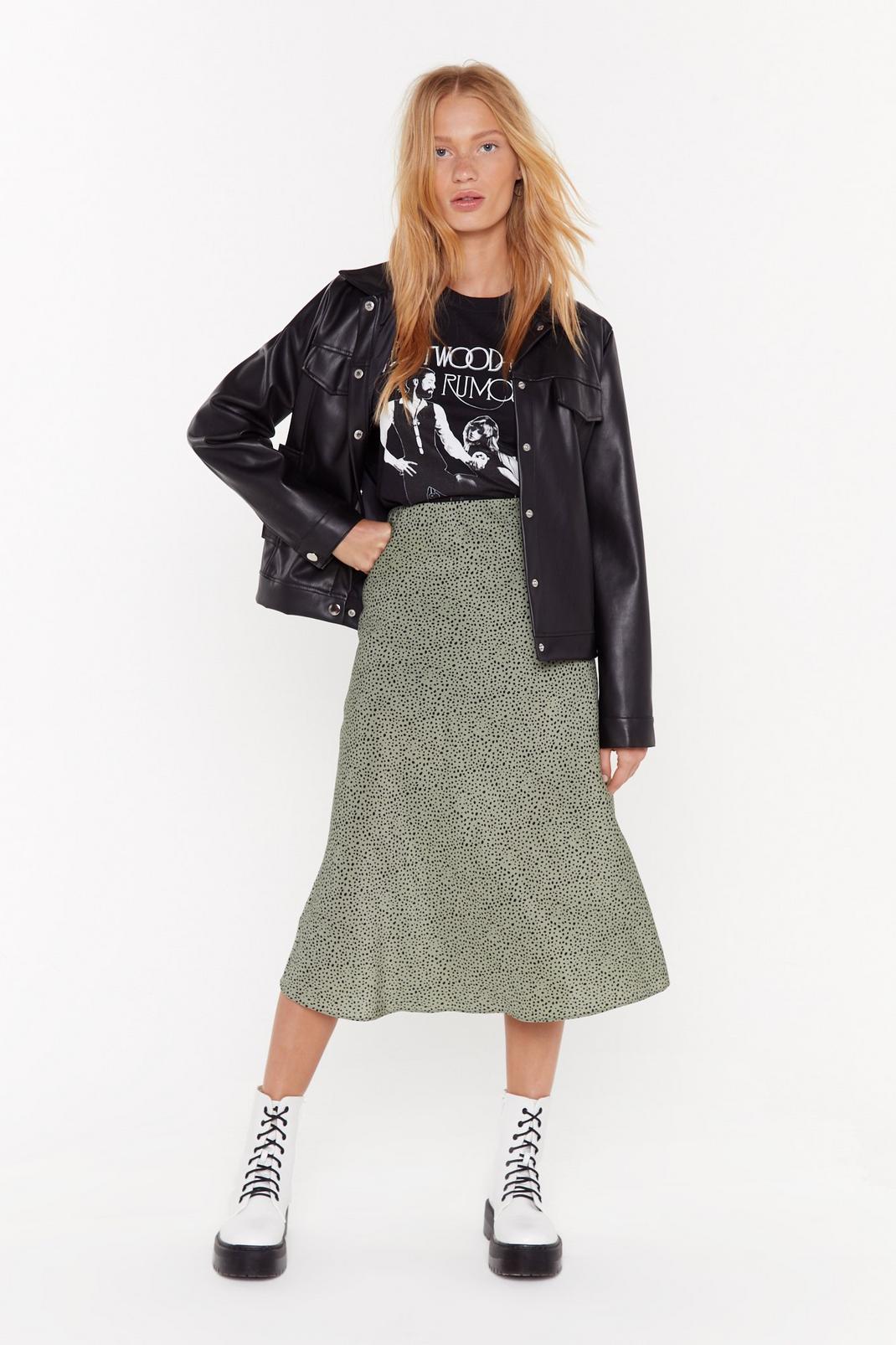 What's Love Spot to Do with It Abstract Midi Skirt image number 1