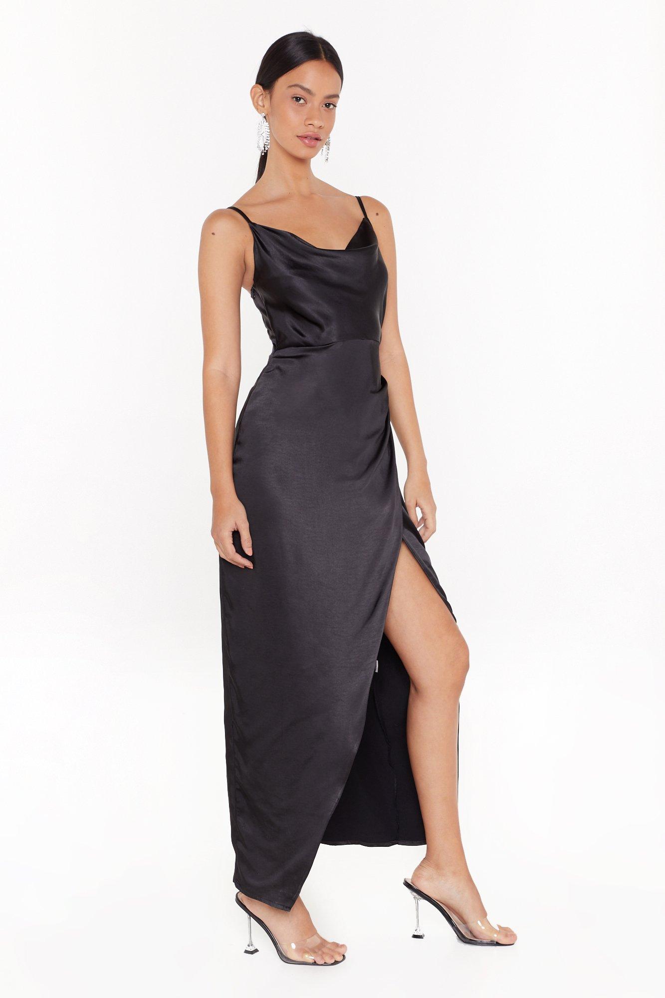 Nasty gal hotsell satin maxi dress