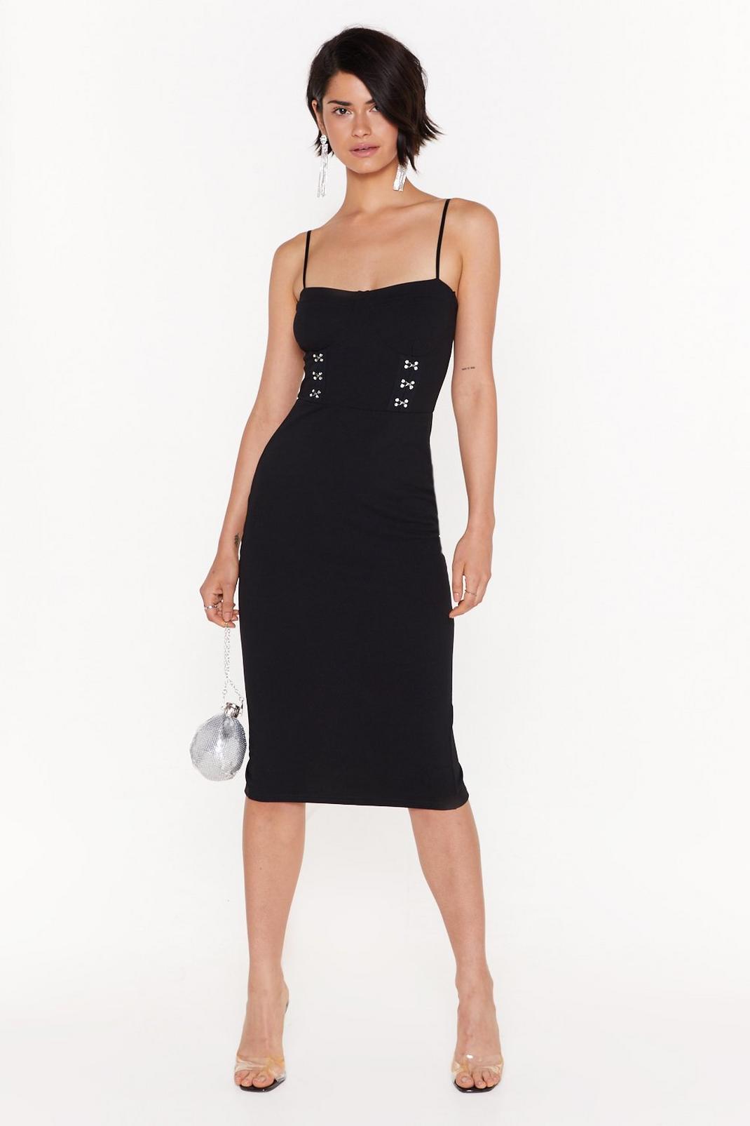 My Kind of Hook and Eye Cupped Midi Dress image number 1