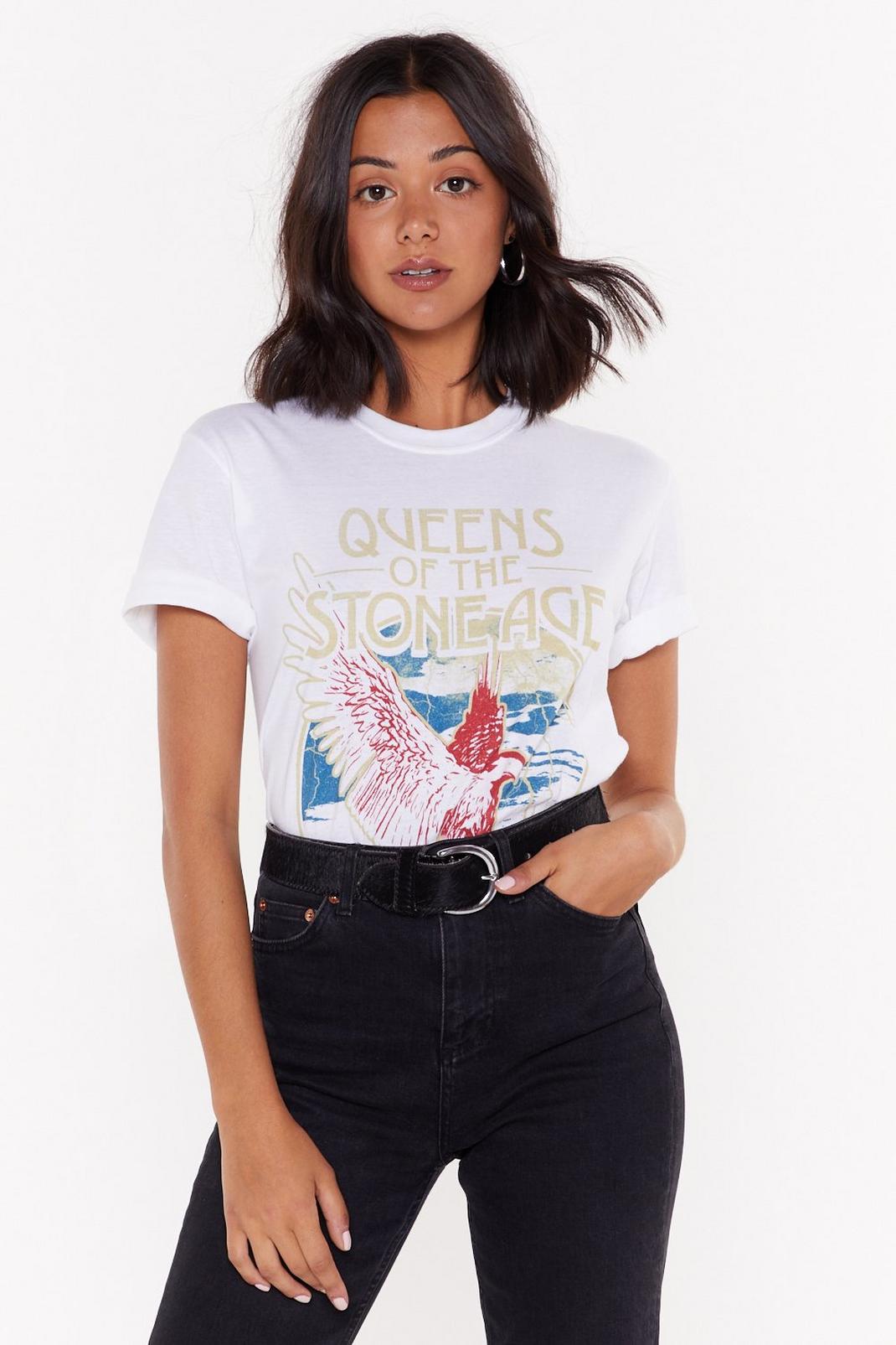 Queens of the Stoneage Graphic Band Tee image number 1