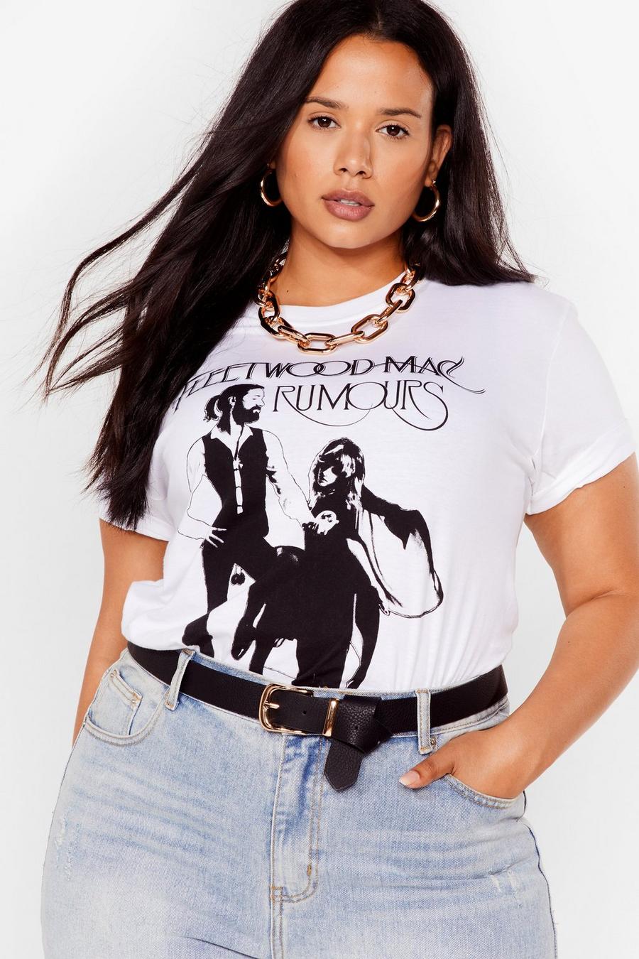 plus size graphic band tees