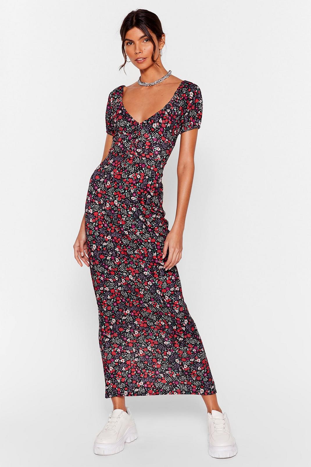 How Did You Grow Floral Maxi Dress image number 1