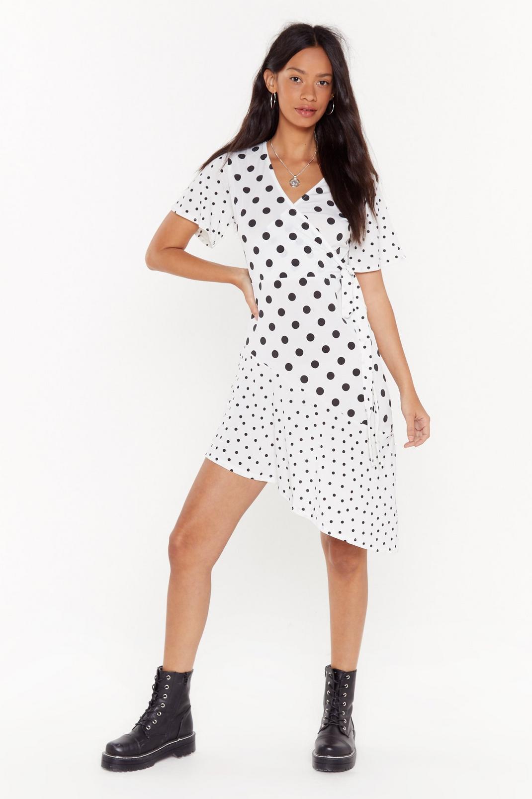Let's Play Dot to Dot Wrap Midi Dress image number 1