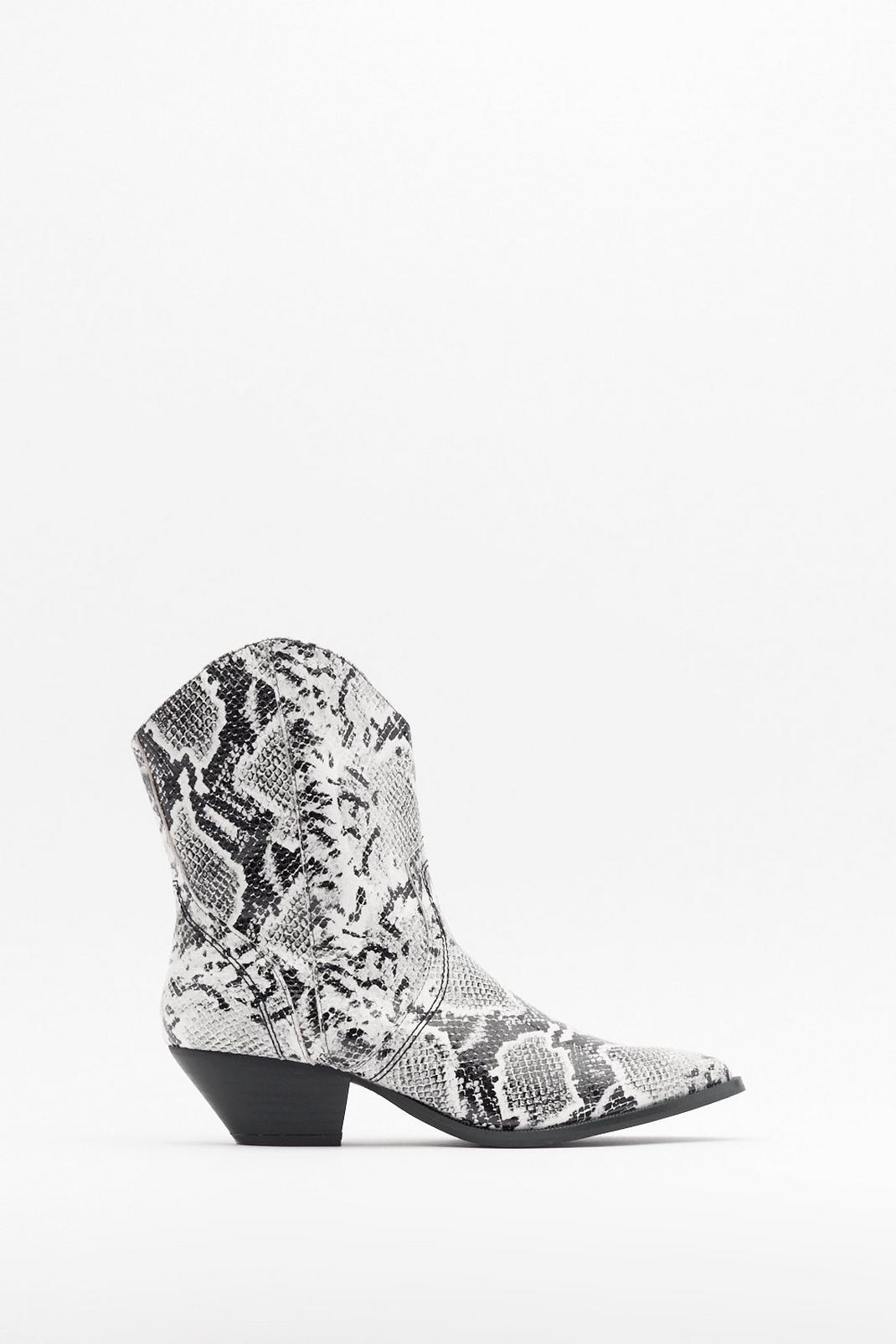 Snake the Risk Faux Leather Western Boots image number 1
