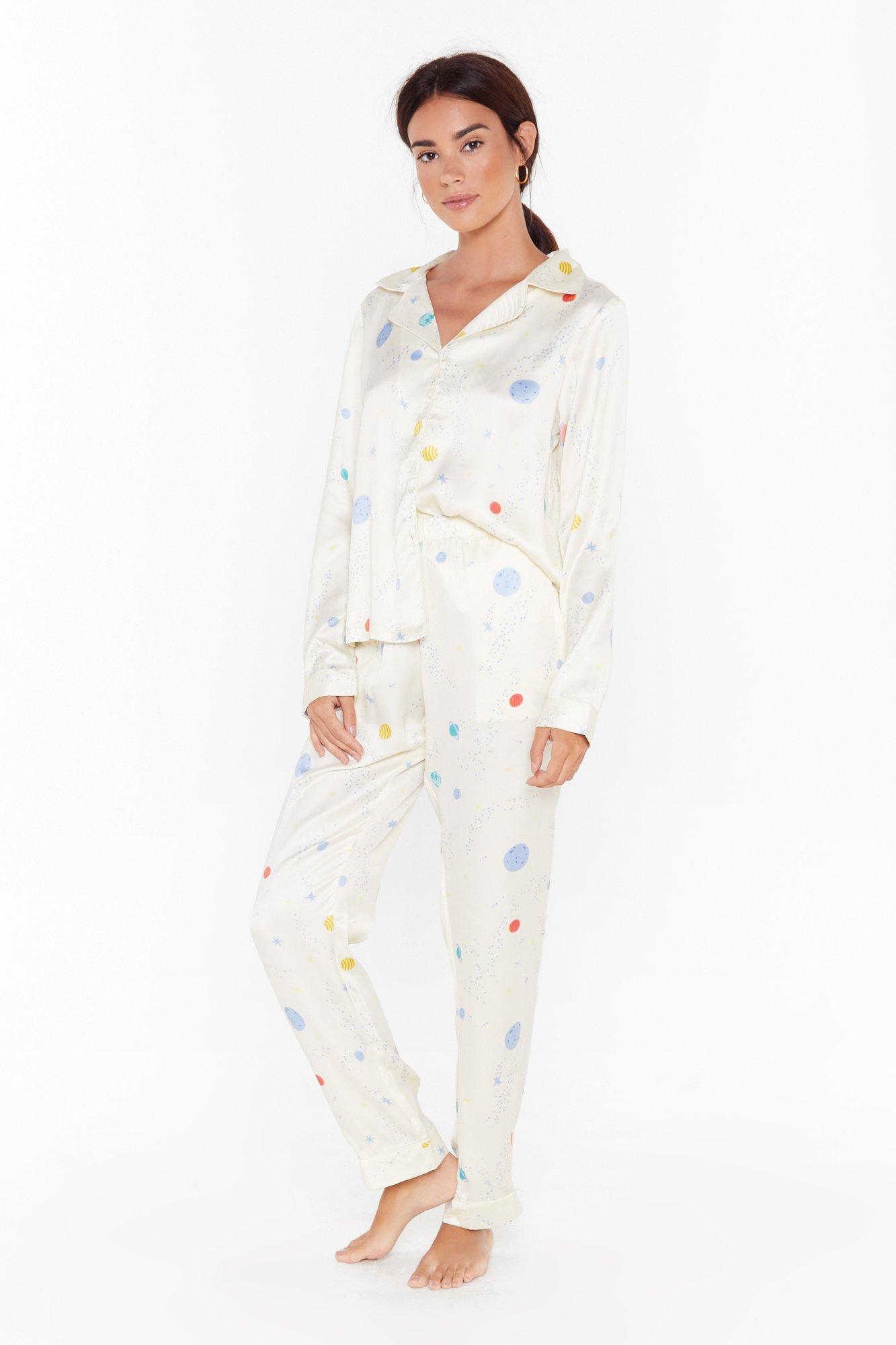 Supersonic Rocket Ship Pajama Pants Set Nasty Gal