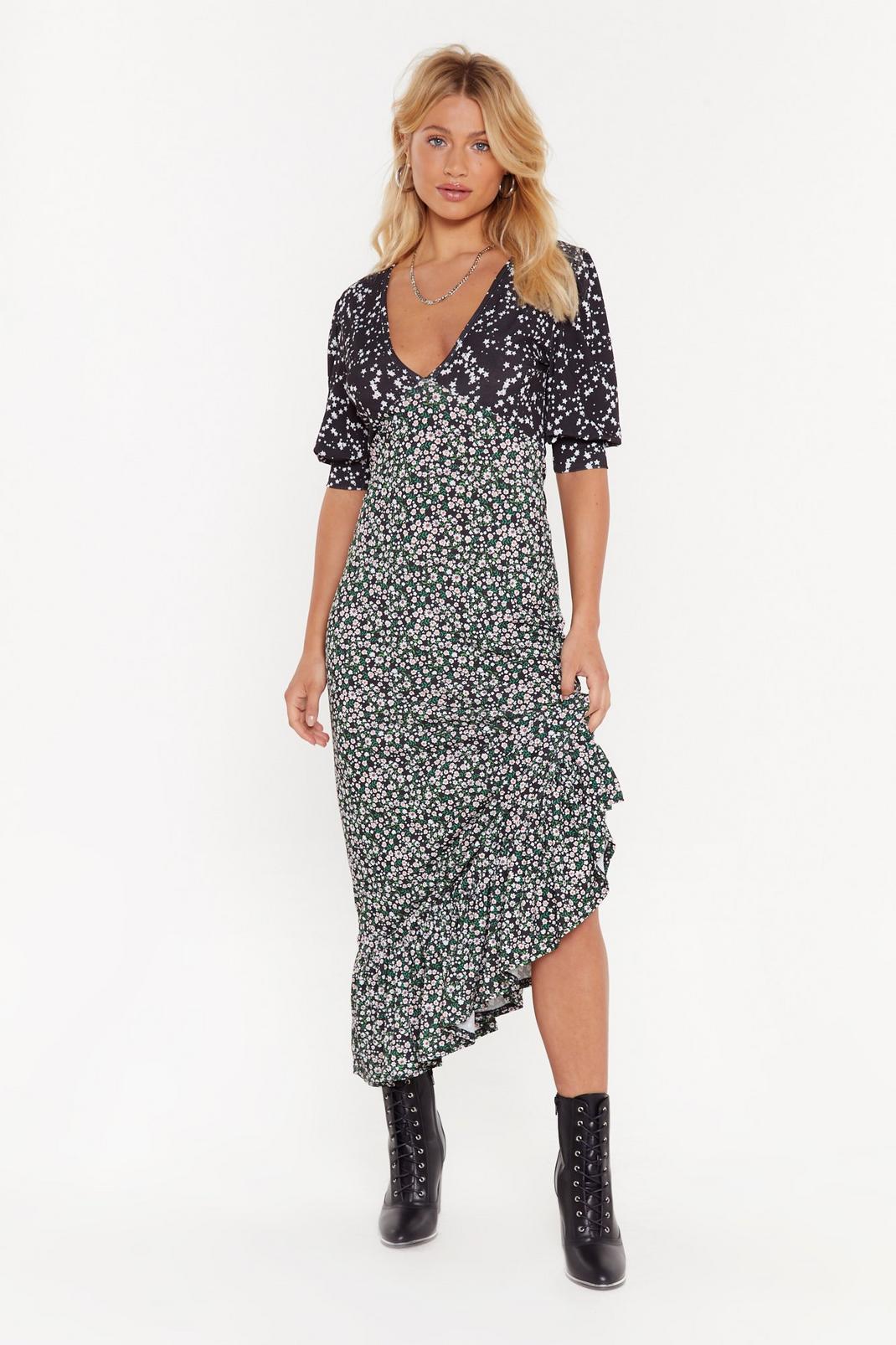 You'll Thank V Later Star Floral Maxi Dress image number 1