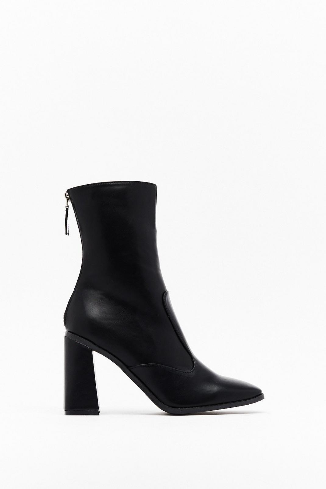 Not a Flare in the World Faux Leather Boots image number 1