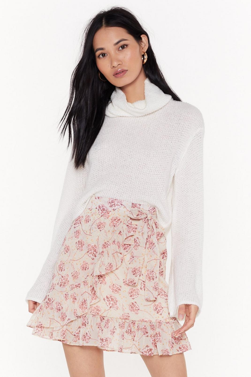 Everybody Hit's the Florals Wrap Mini Skirt image number 1