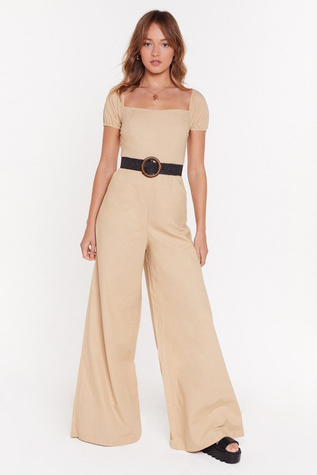 Taking Square of Business Wide-Leg Jumpsuit image number 1