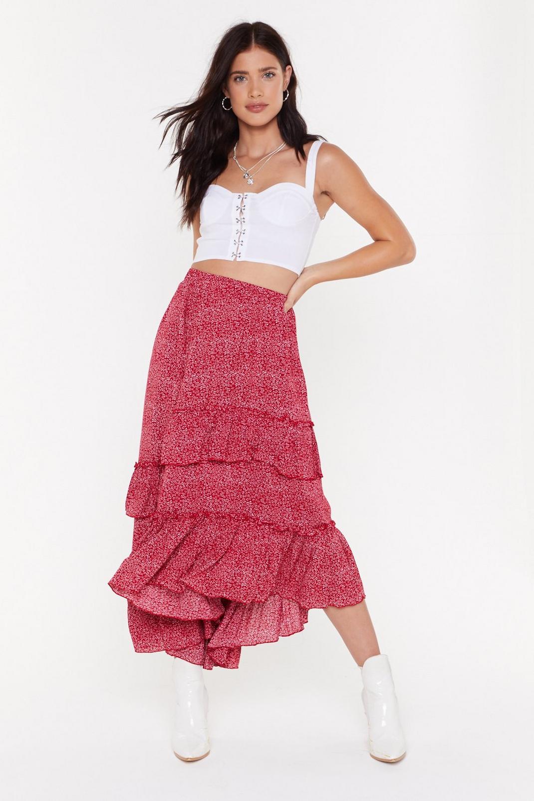 You're Flooring Me Floral Maxi Skirt image number 1