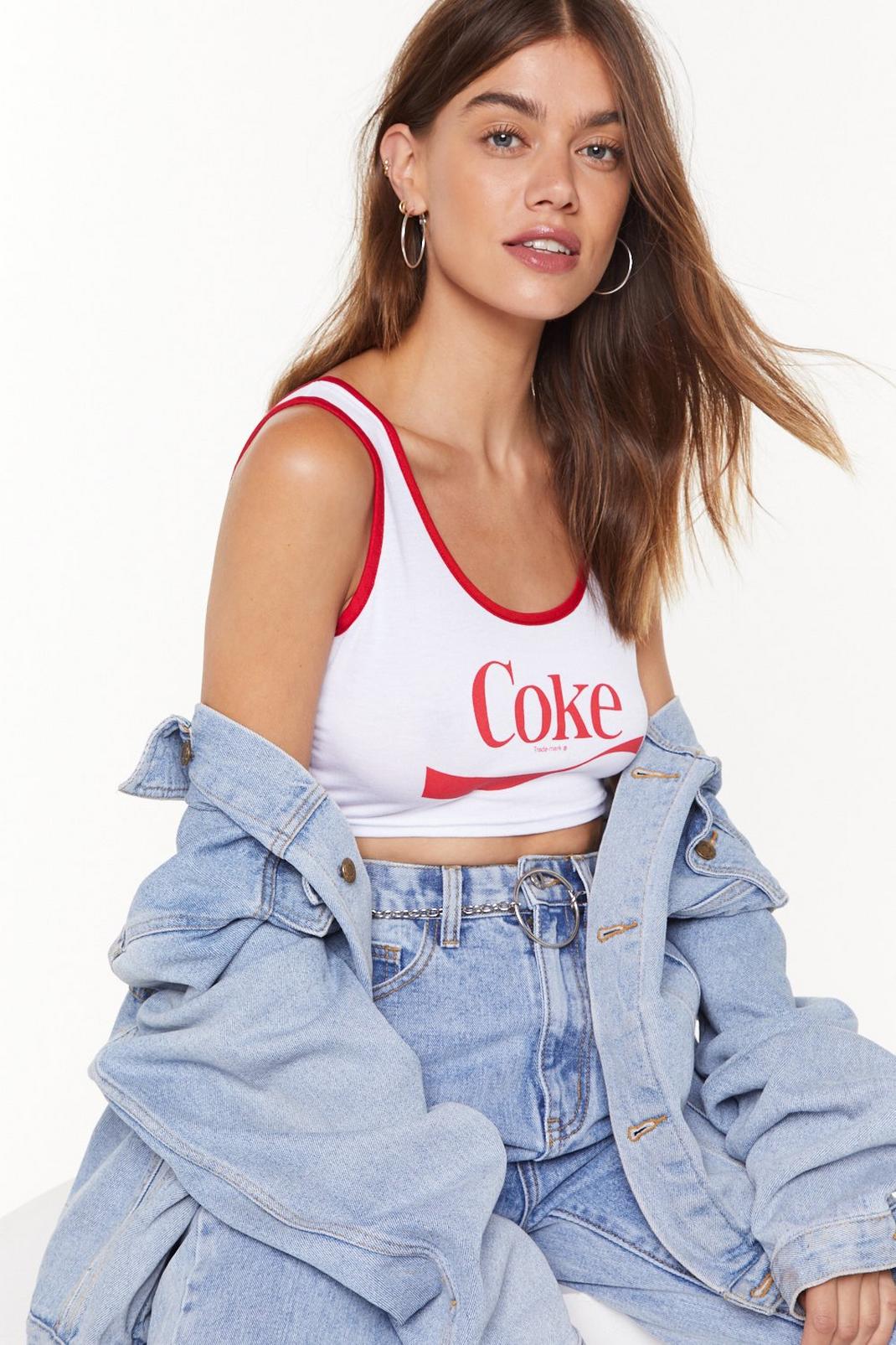 Everything Taste's Better with Coke Graphic Crop Top image number 1