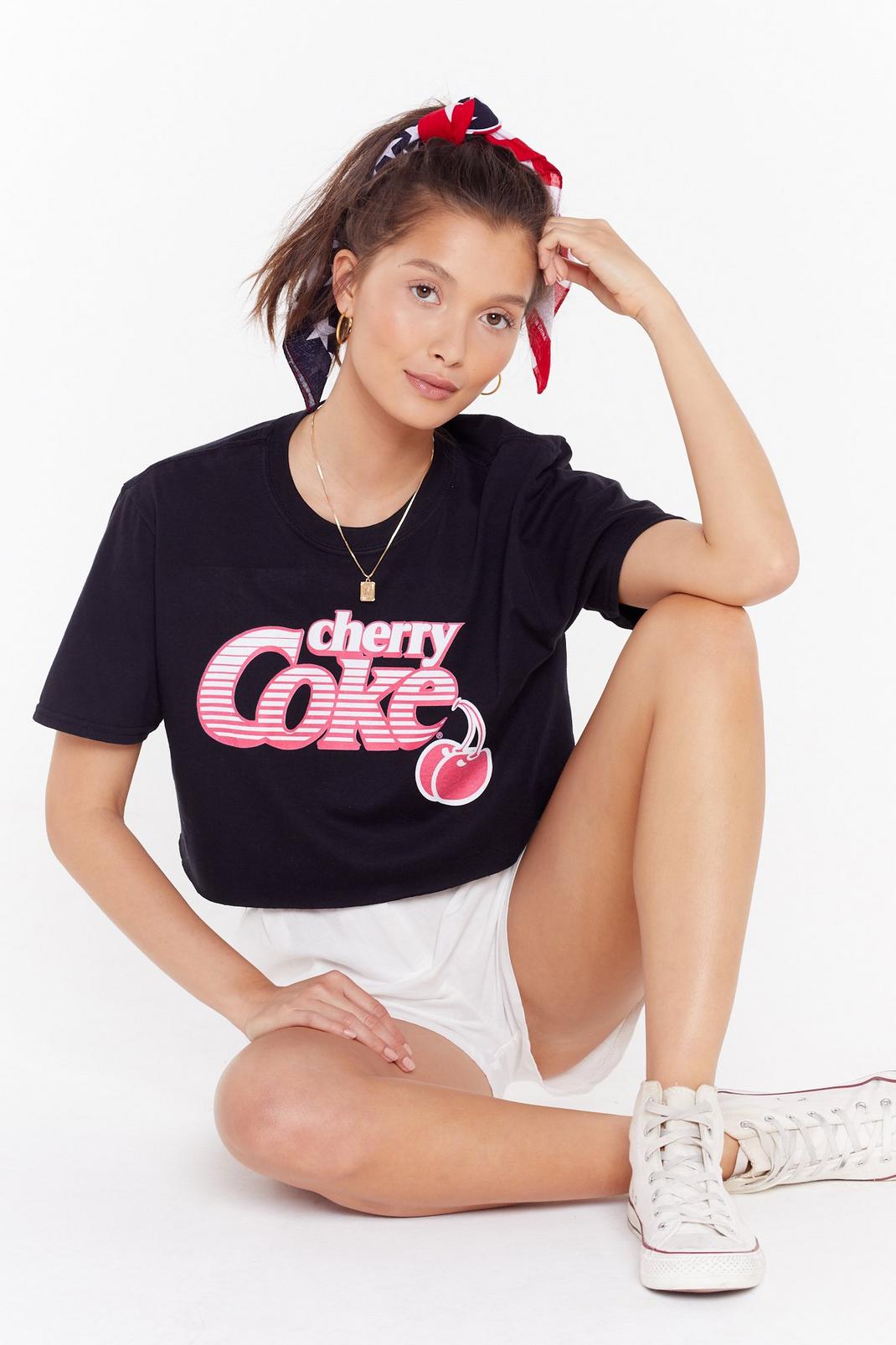 T-shirt court à impression Cherry Coke image number 1
