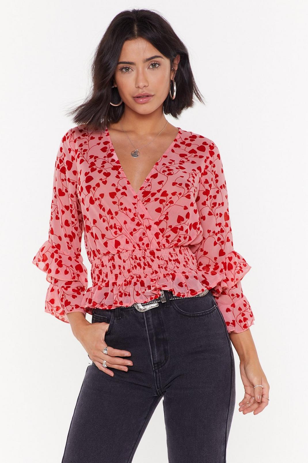 Change of Heart Ruffle Blouse image number 1