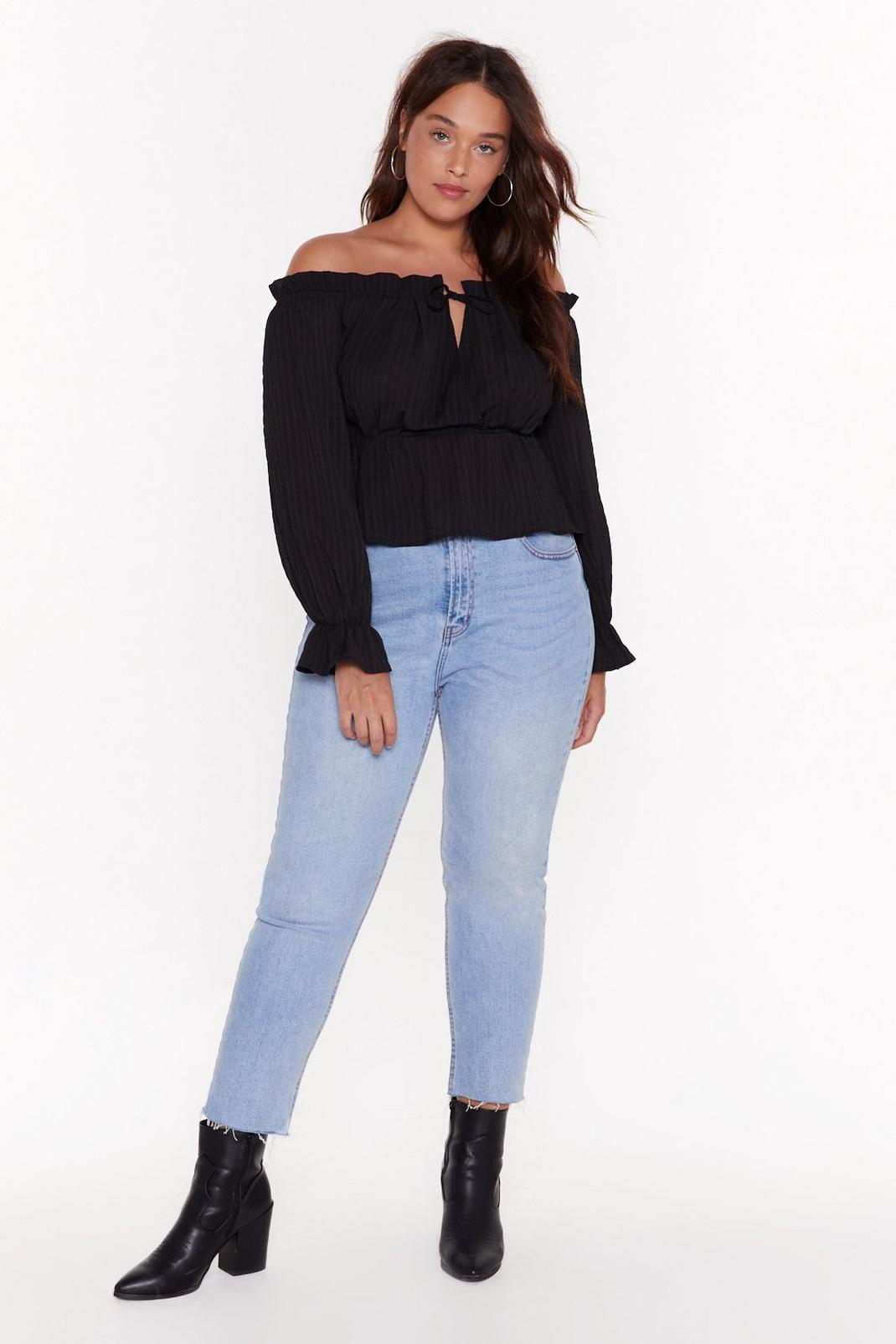 She's Off-the-Shoulder Again Plus Blouse image number 1