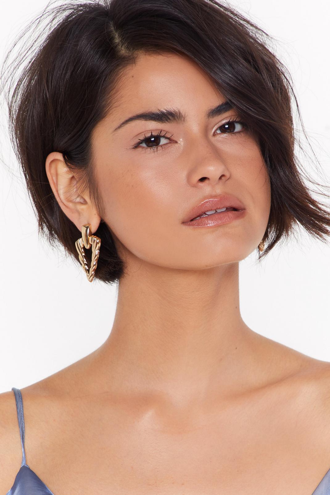 Workin' Those Tri-Angles Drop Earrings image number 1