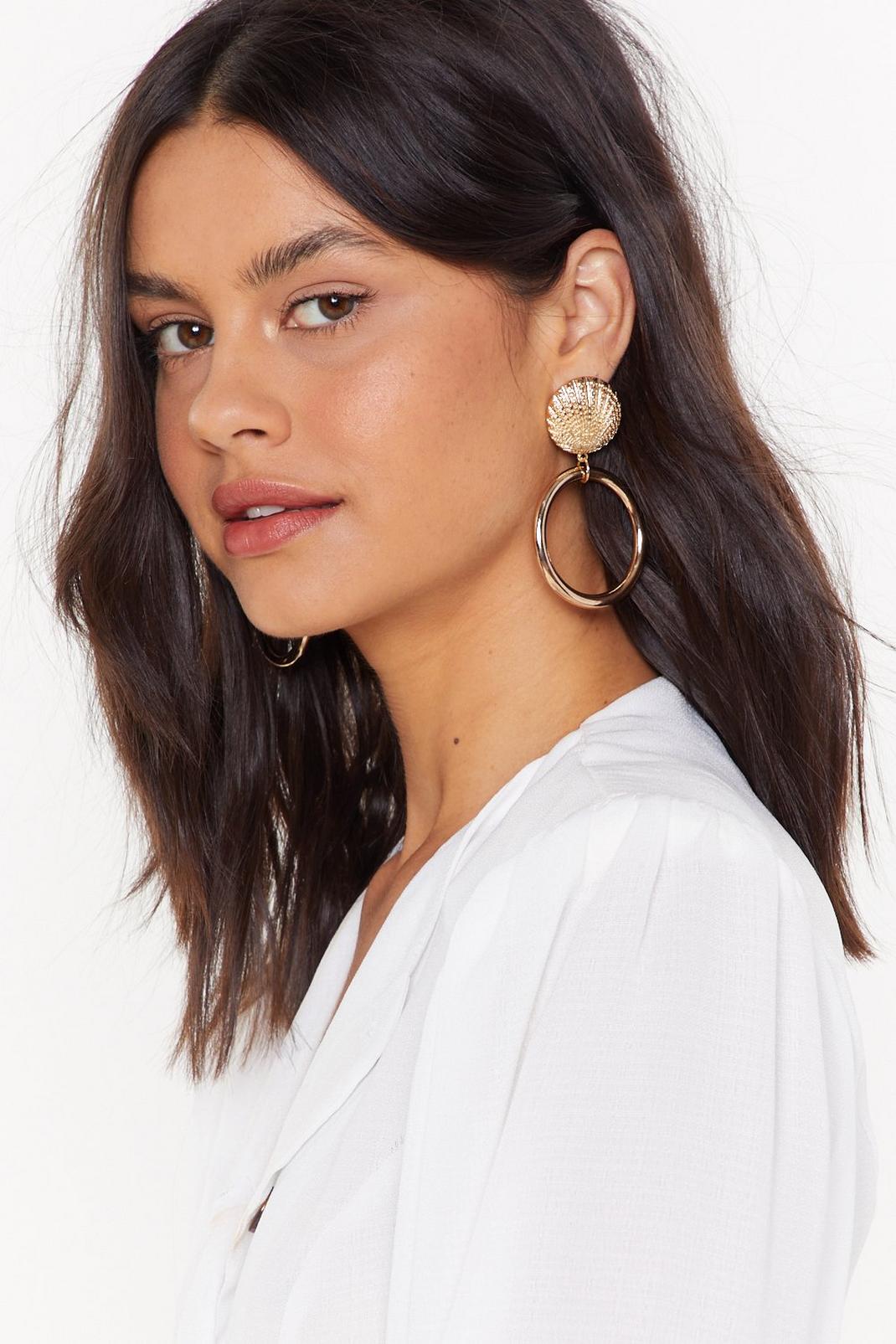 Give 'Em Shell Drop Earrings image number 1