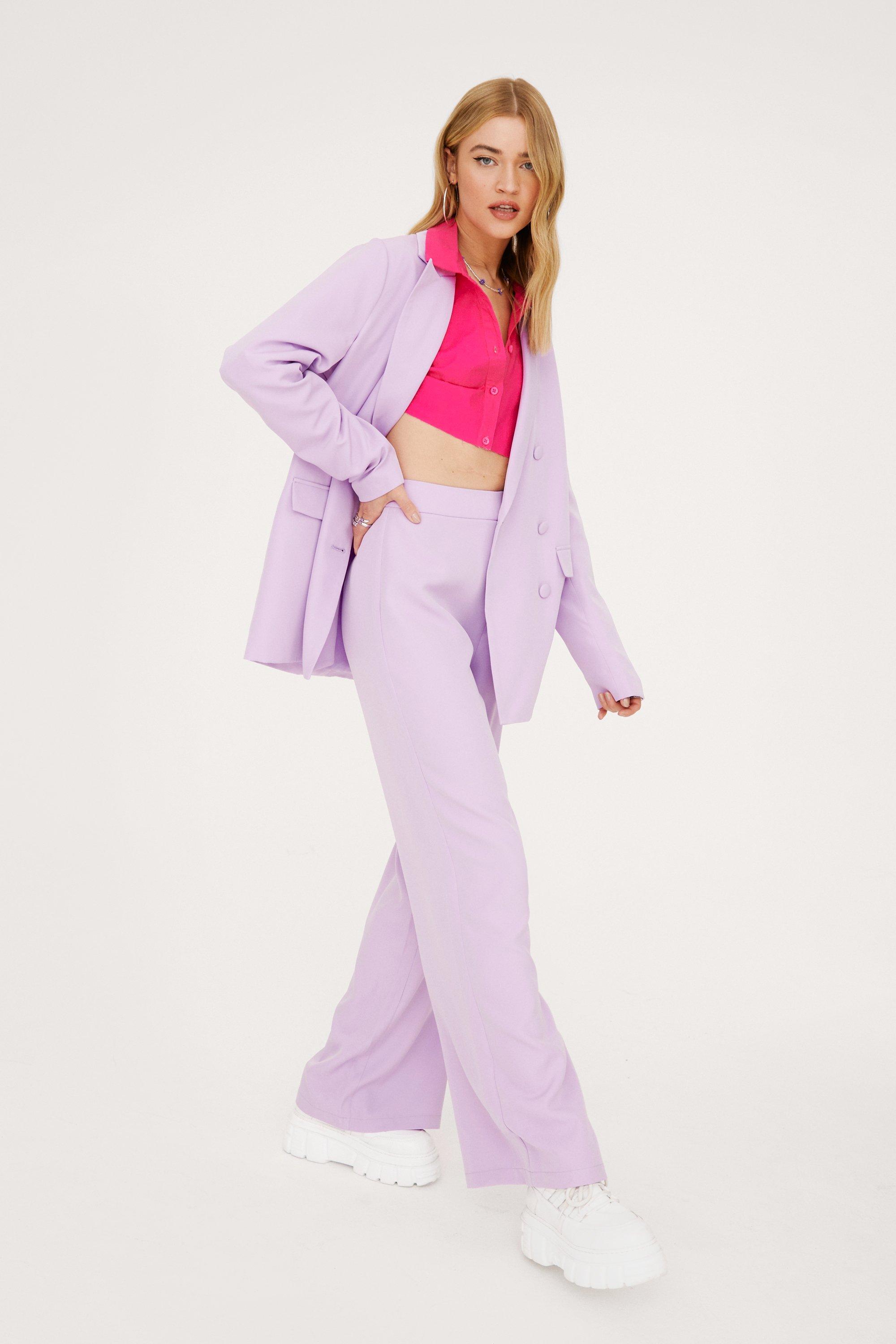 nasty gal pink suit