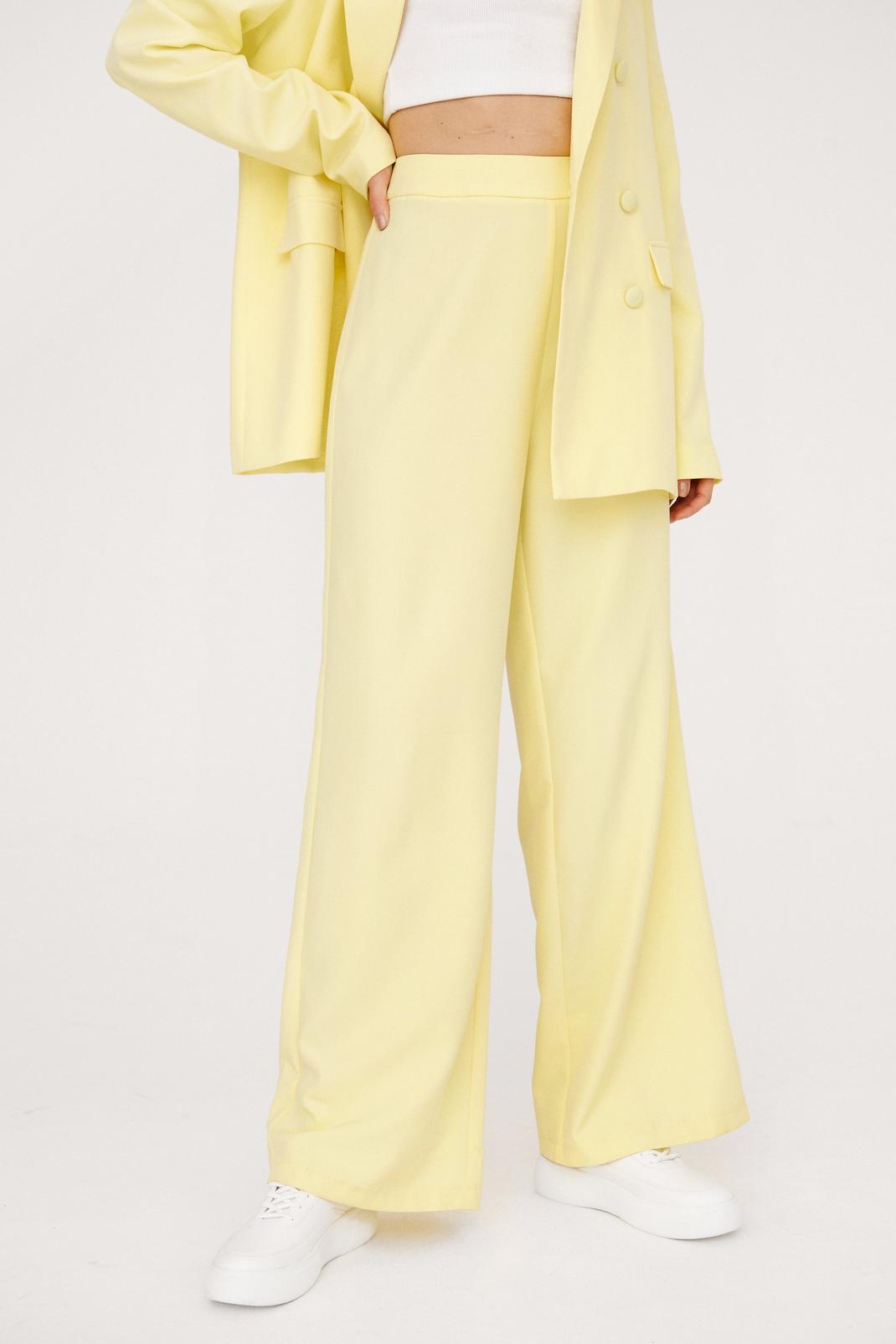 136 High Waisted Wide Leg Tailored Pants image number 2