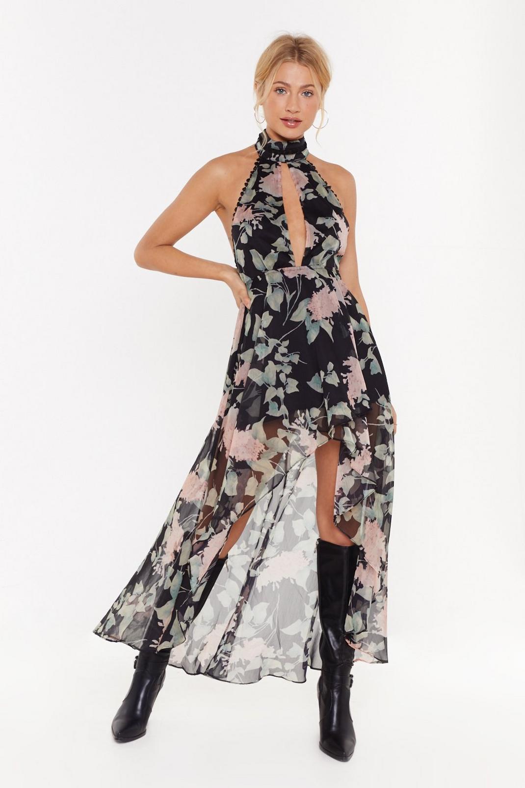 Got Your Work Cut-Out Floral Maxi Dress image number 1