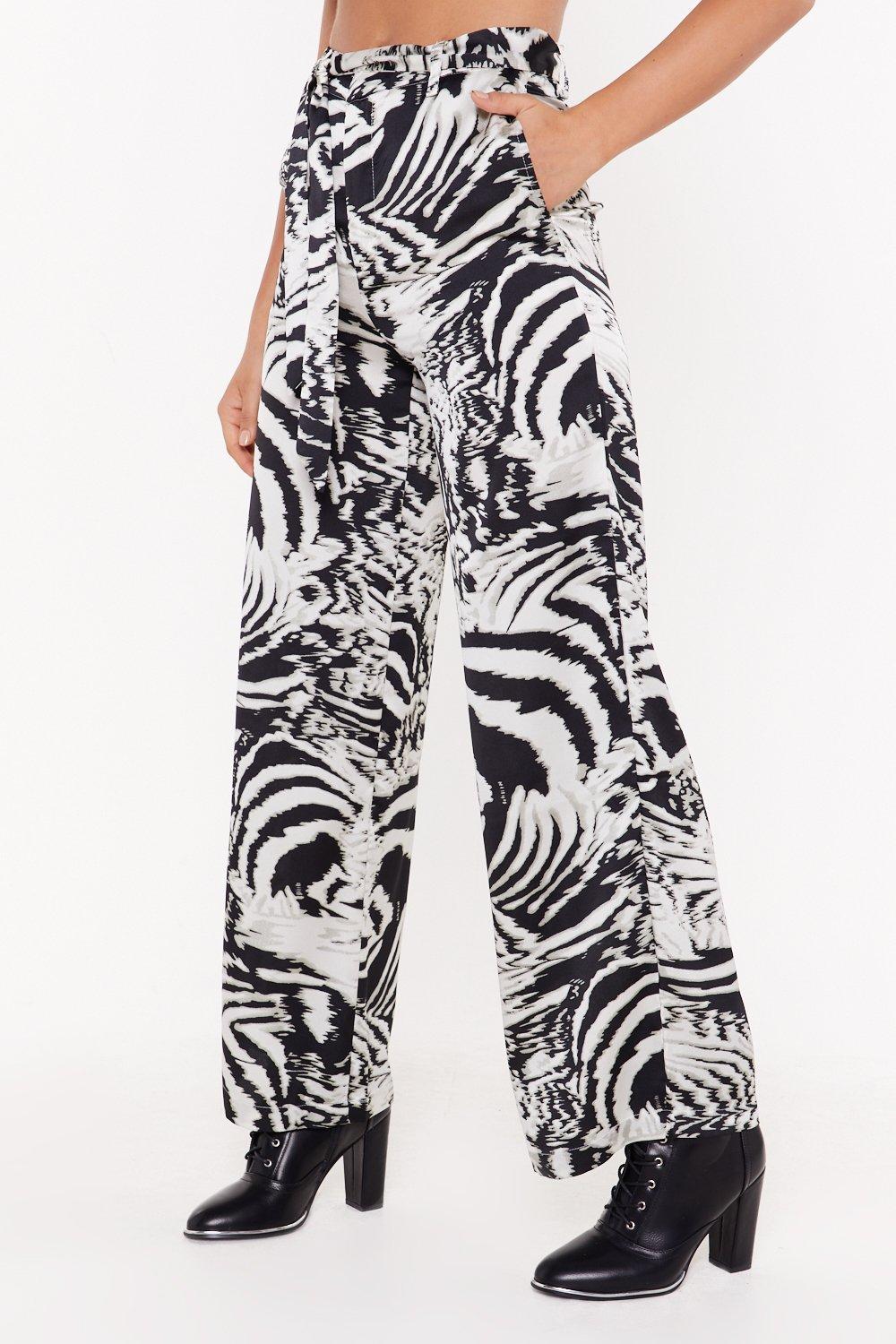 Zebra print deals cargo trousers