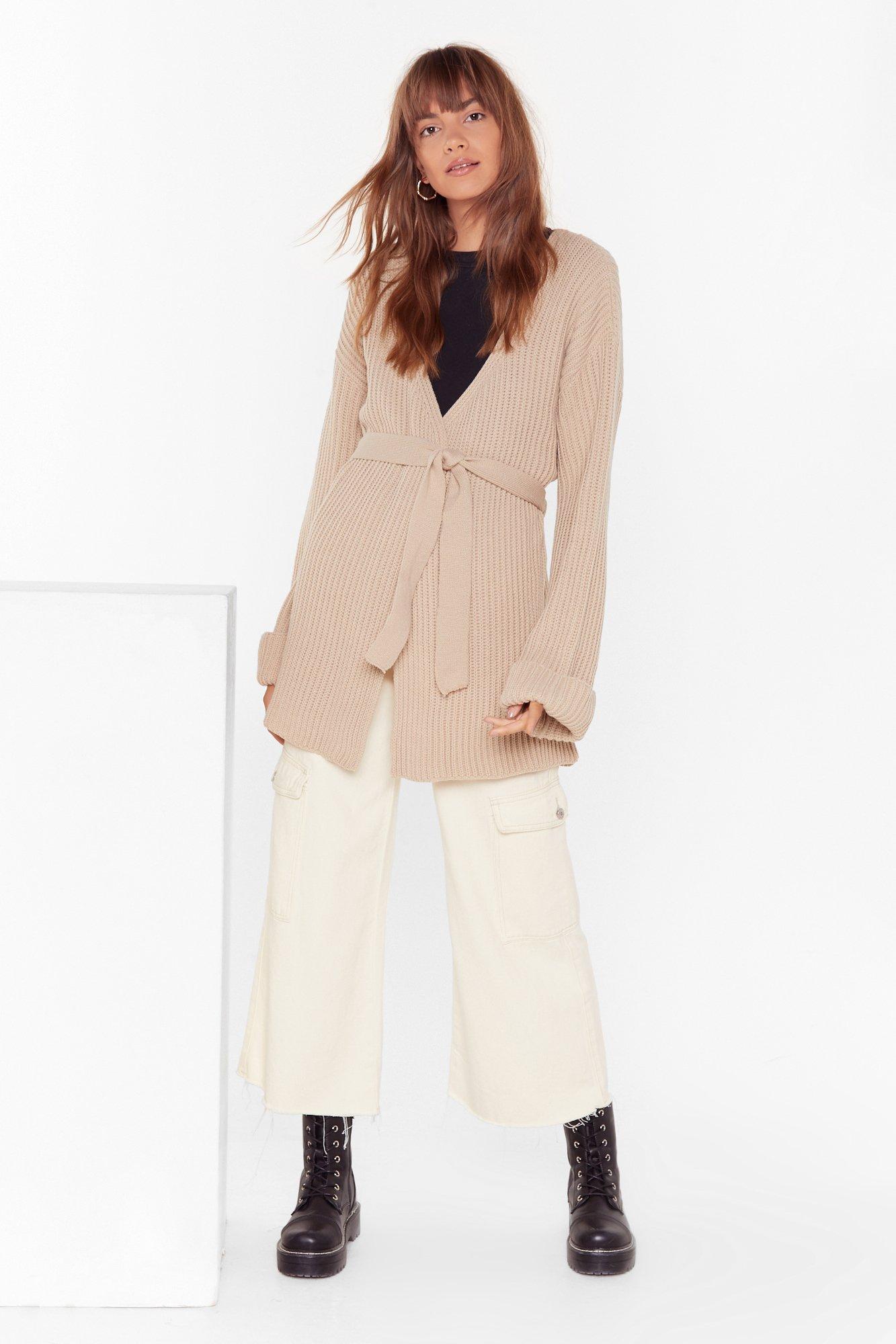 next belted cardigan
