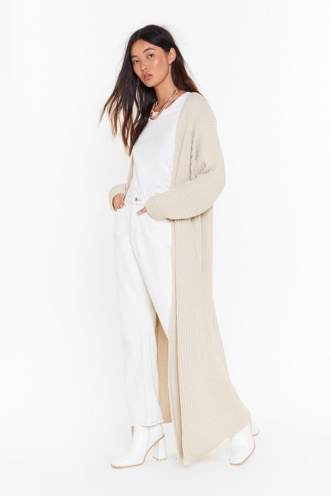 Push Knit to the Max Longline Cardigan image number 1
