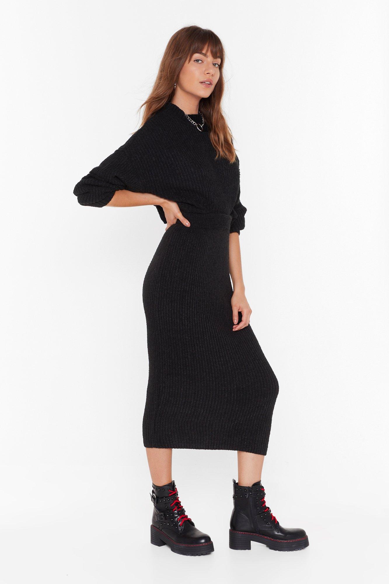 Nasty gal on sale knit midi skirt