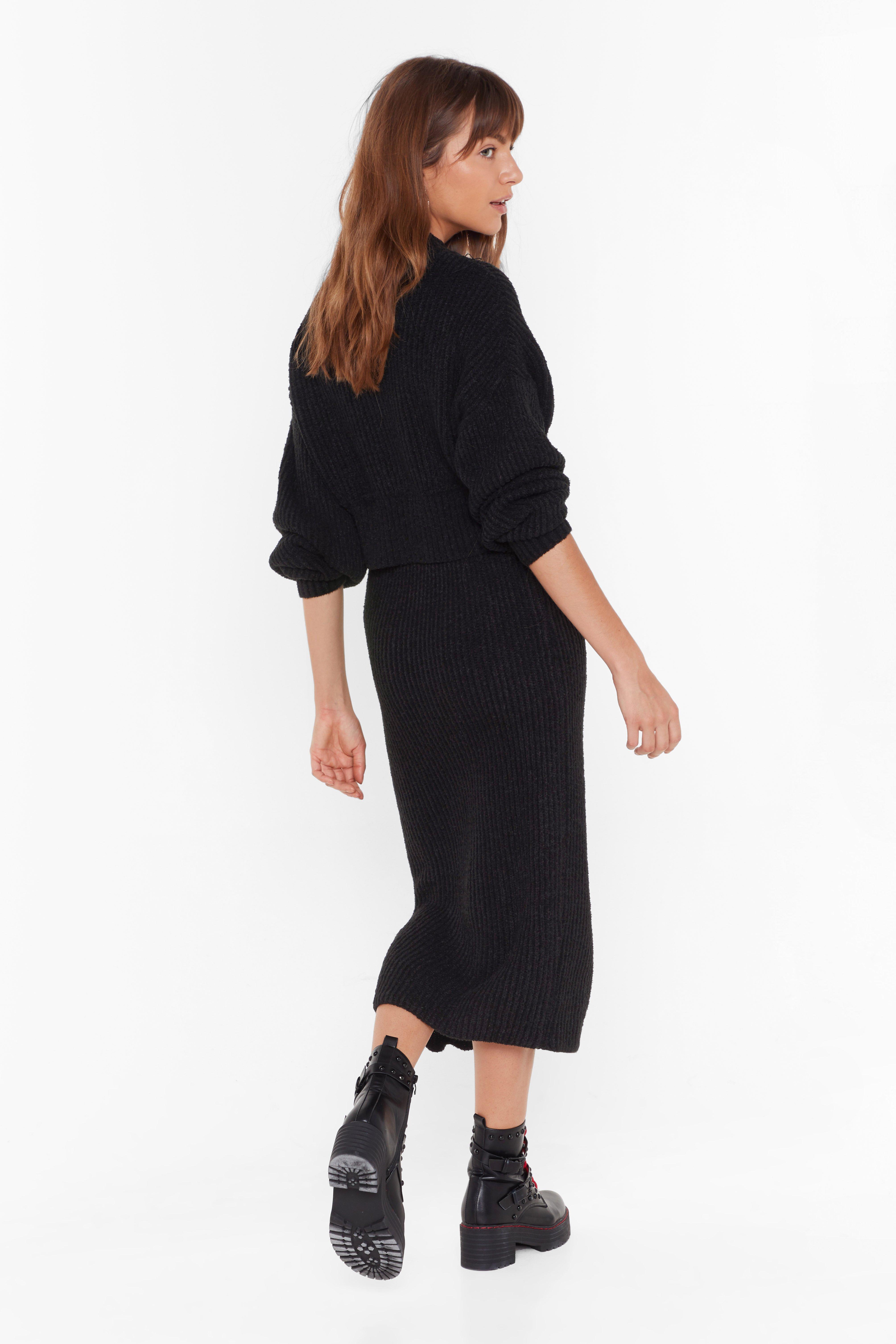 Nasty gal on sale knit midi skirt