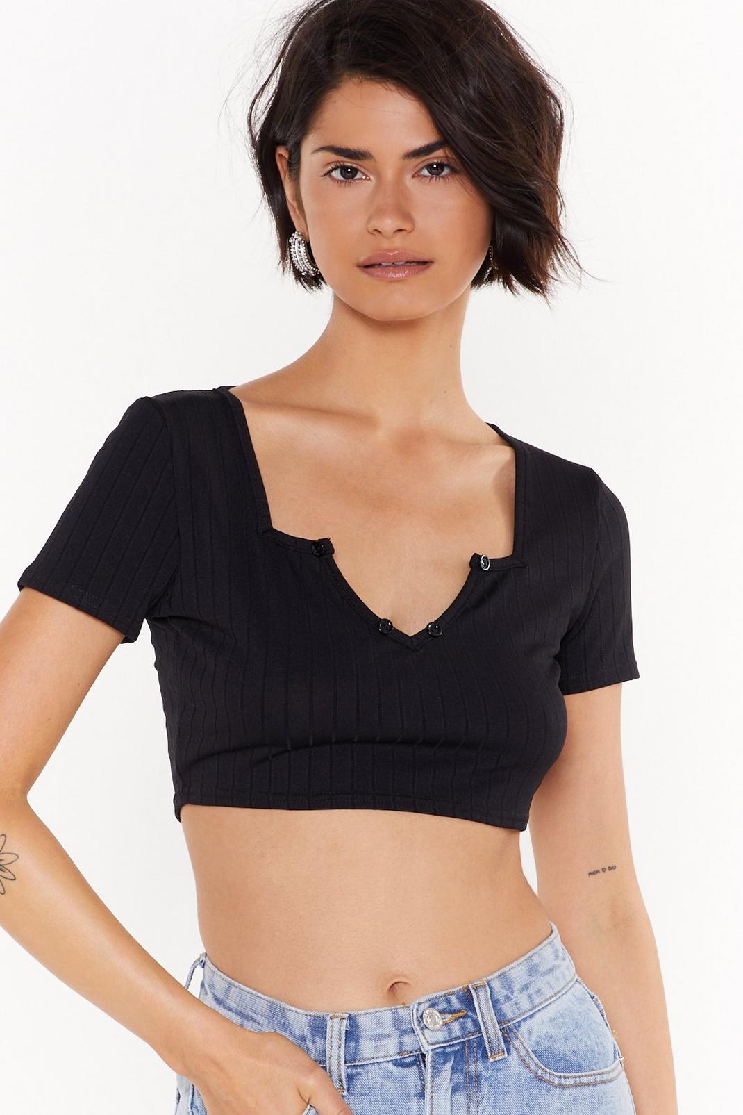 Ad-rib the Rest Notch Crop Top image number 1