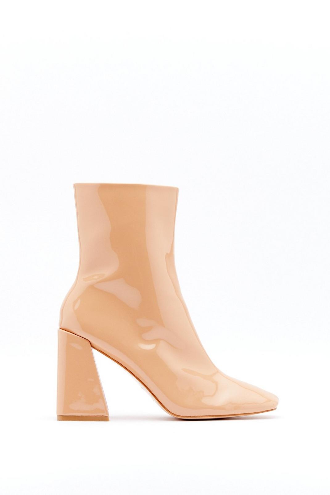 Square Toe Flare Heel Ankle Boot image number 1