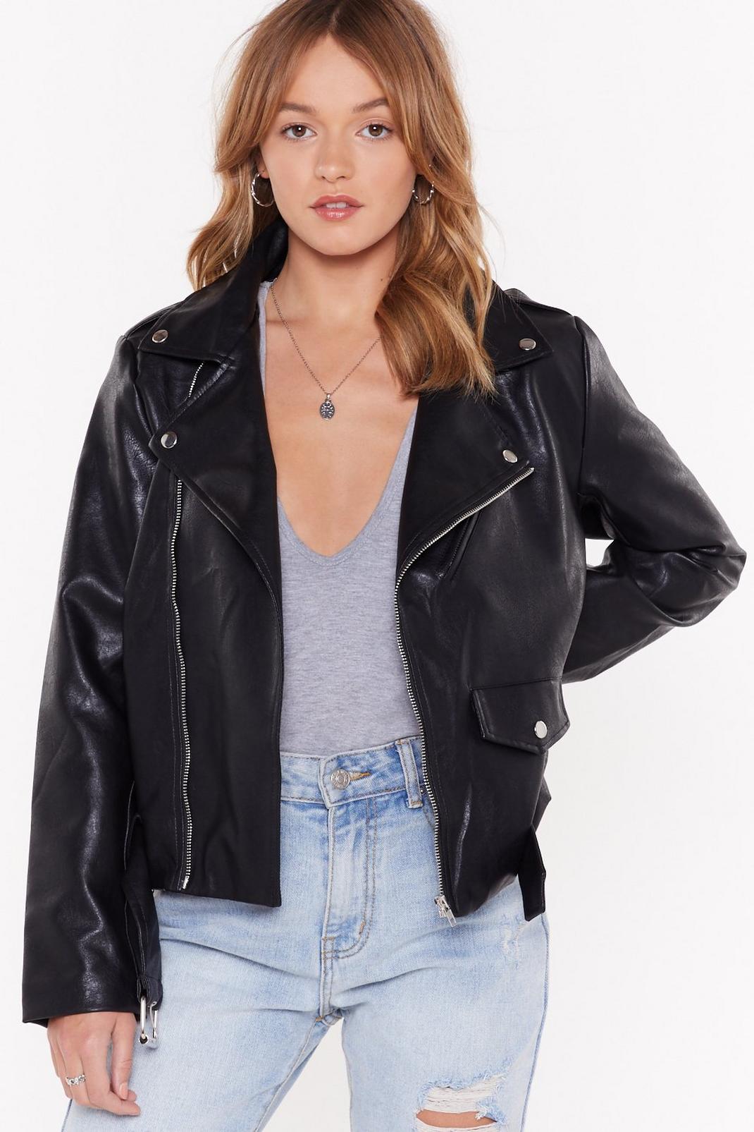 Faux Leather Had It So Good Moto Jacket image number 1