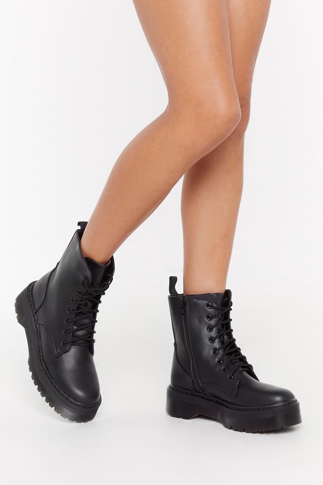 Back On Your Feet Faux Leather Boots image number 1