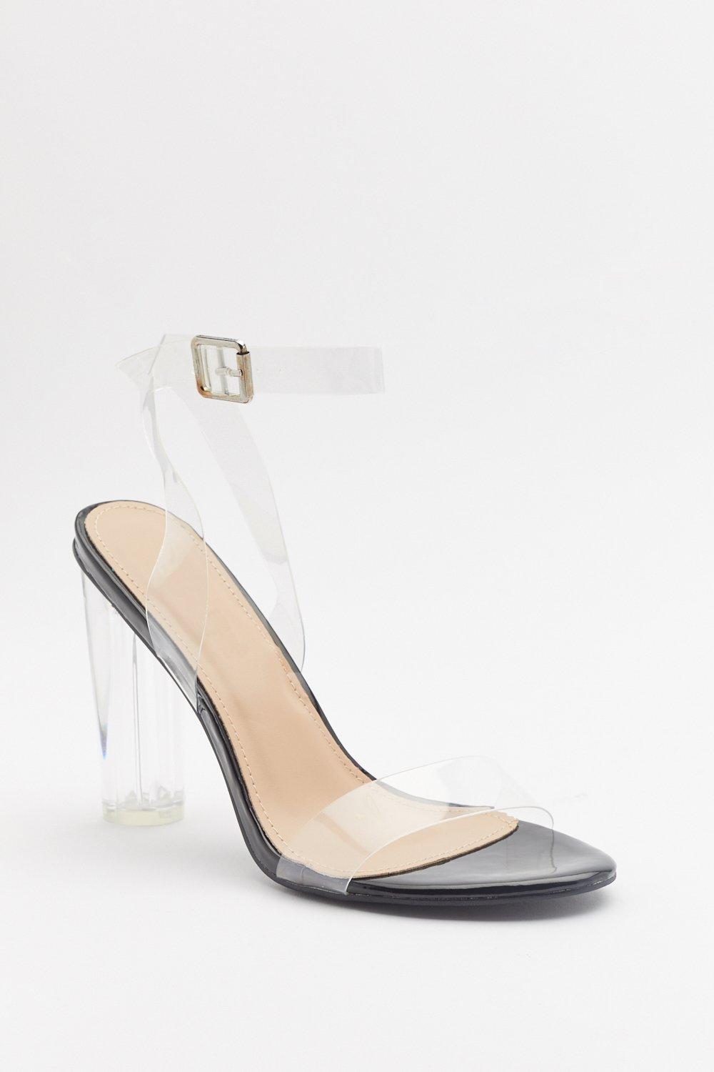 Perspex heels cheap nasty gal