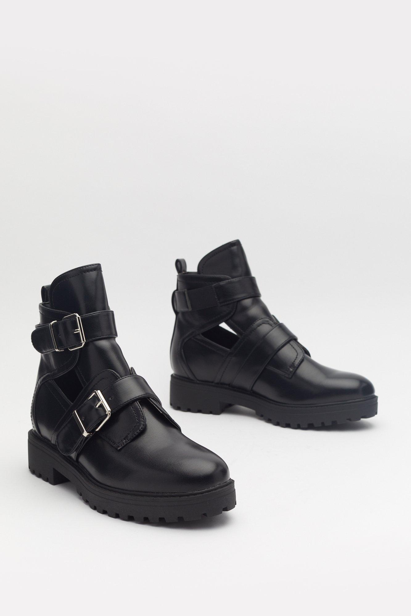 Biker boots cut clearance out