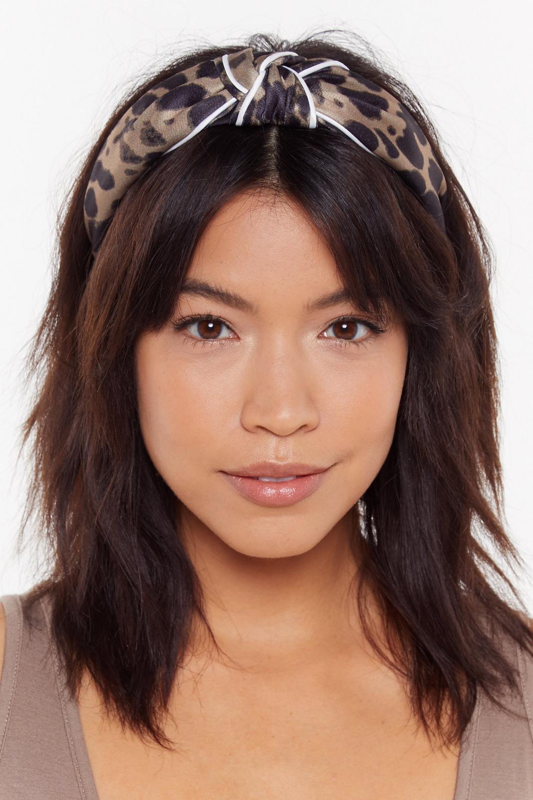You're Gonna Hear Me Roar Satin Knot Headband image number 1