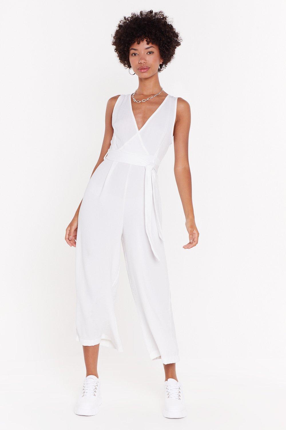 nasty gal white jumpsuit