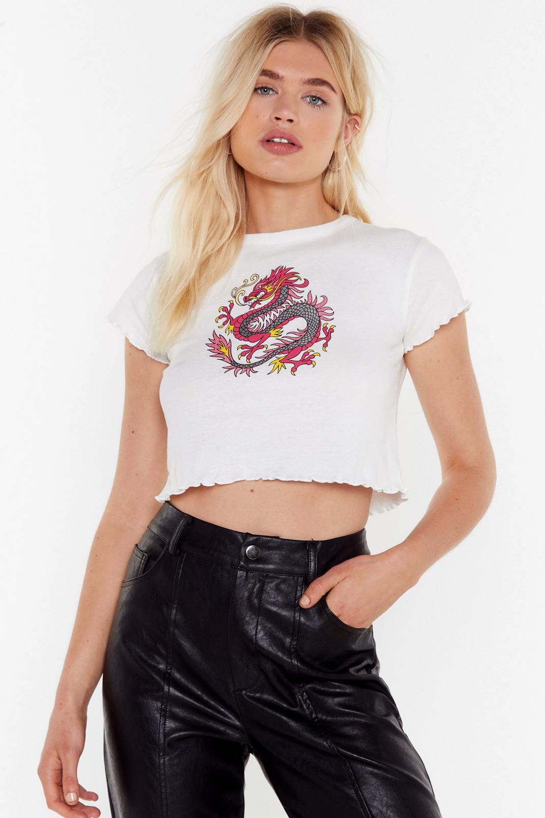 T-shirt court à impression Lady Dragon image number 1