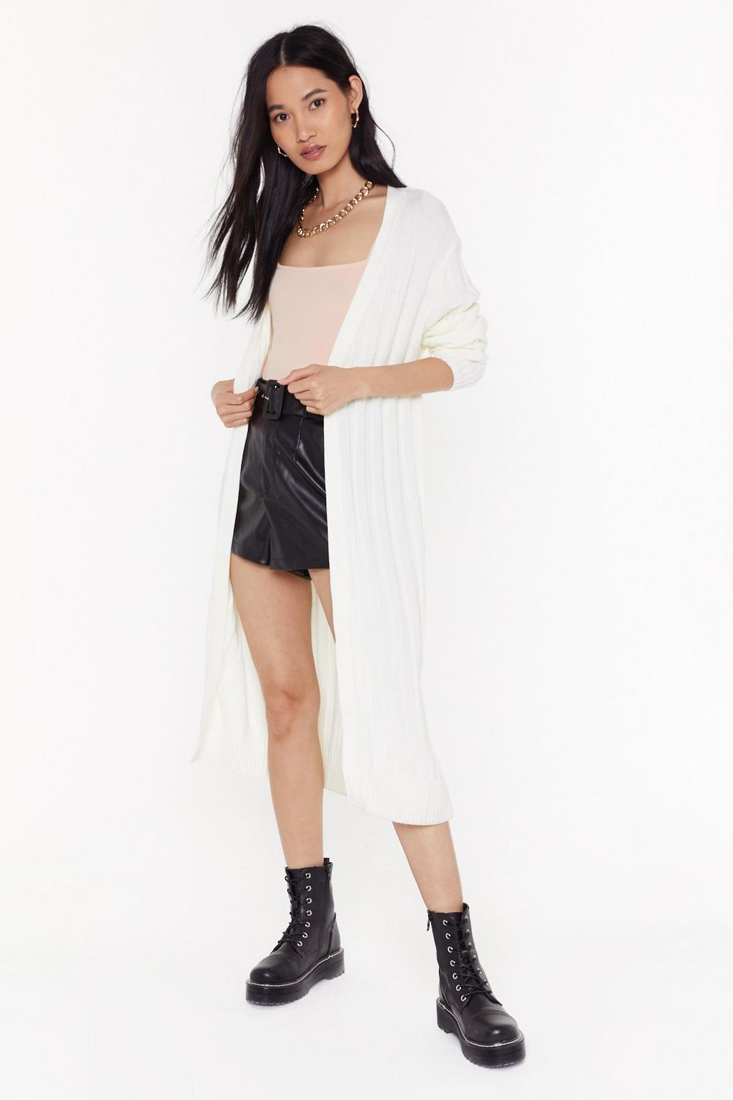 Long Time Coming Ribbed Longline Cardigan image number 1
