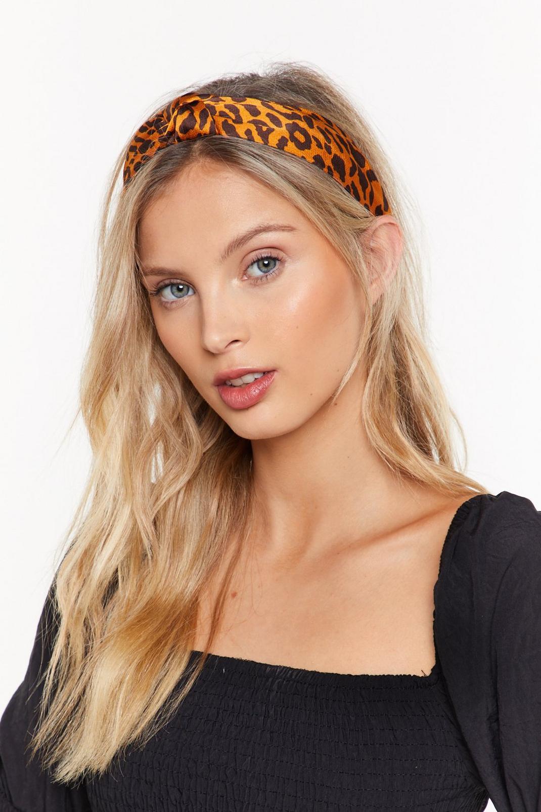 Wild Thoughts Leopard Knot Headband image number 1