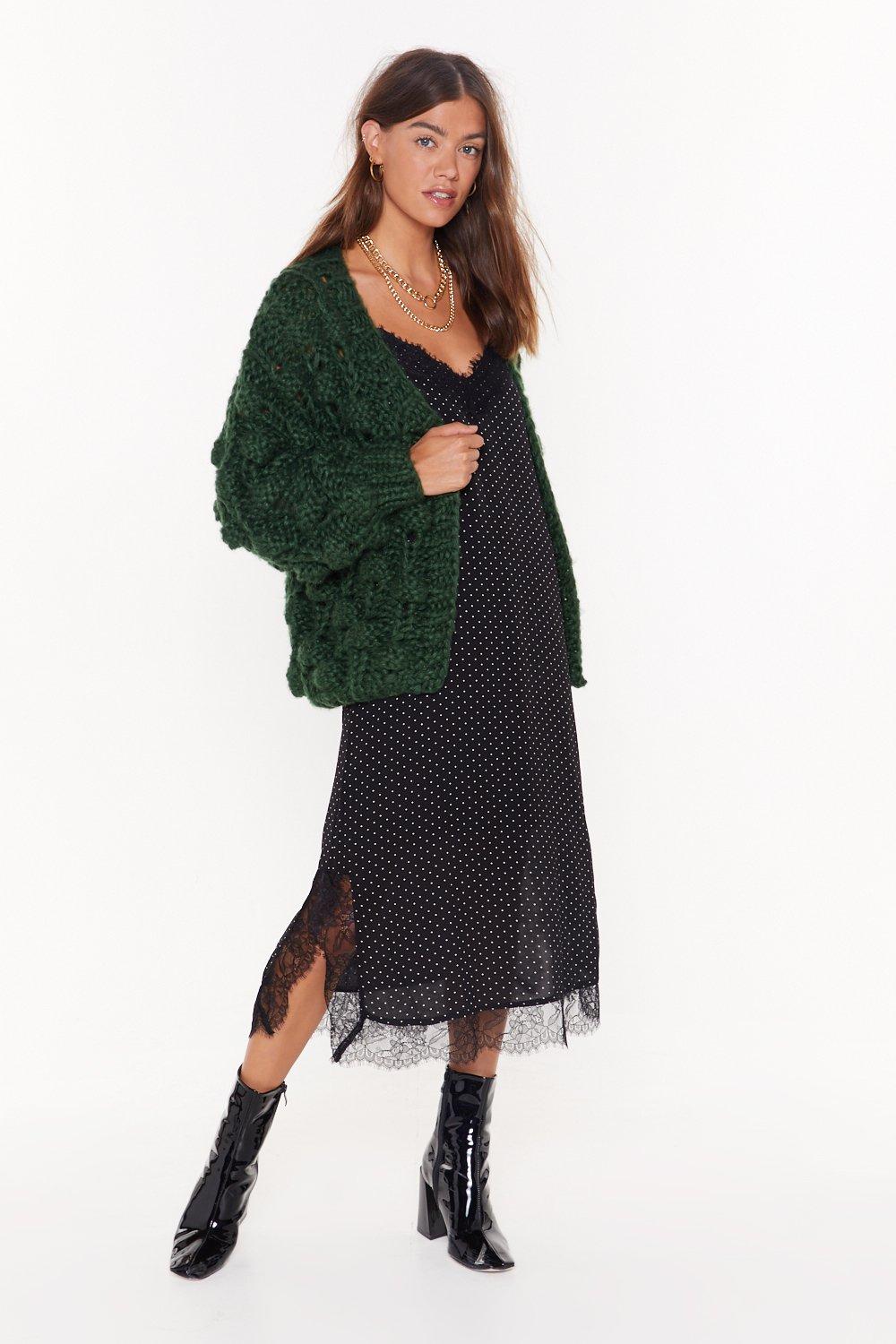 chunky bobble cardigan
