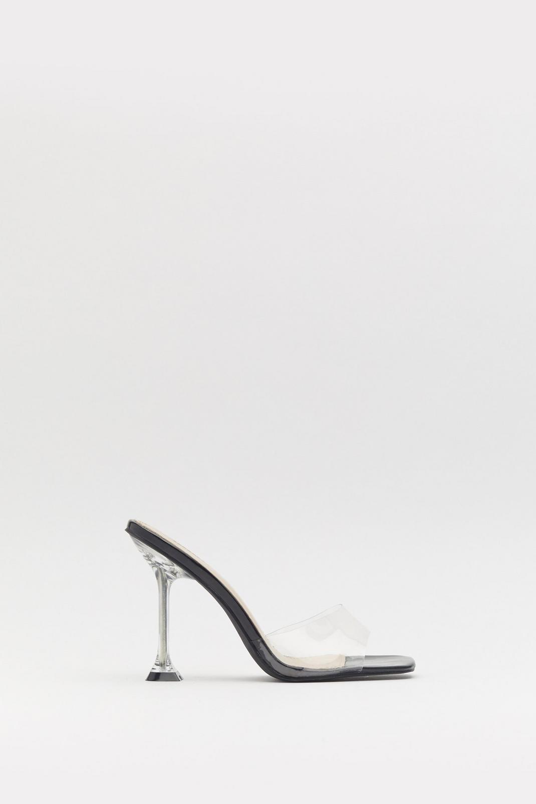 Crystal Clear Perpsex Heeled Mules image number 1