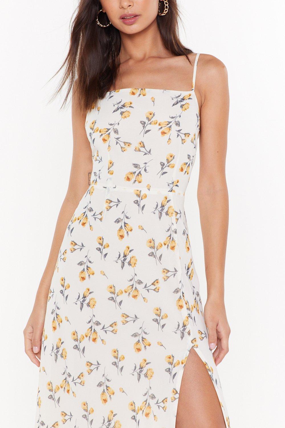 Nasty gal yellow dress hotsell