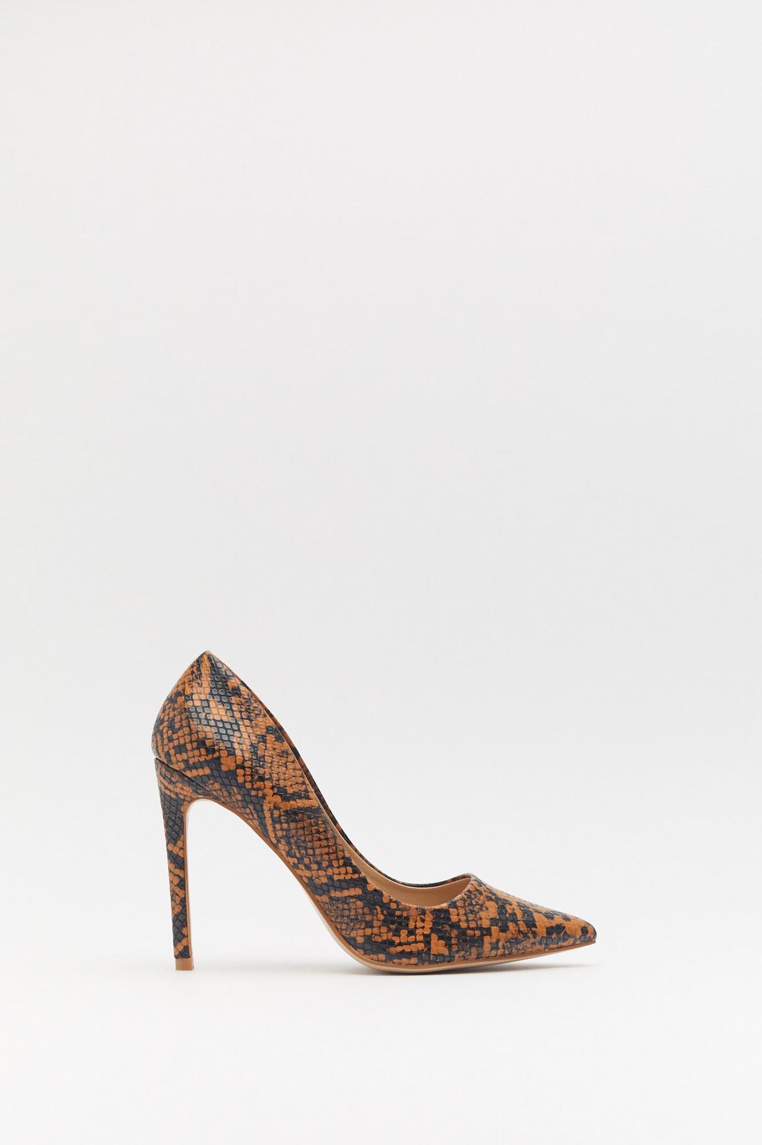 The Winner Snakes It All Faux Leather Court Heels image number 1