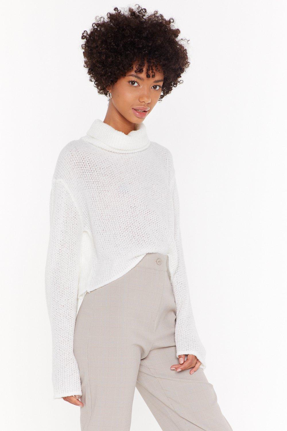 Turtleneck flared sleeves hotsell