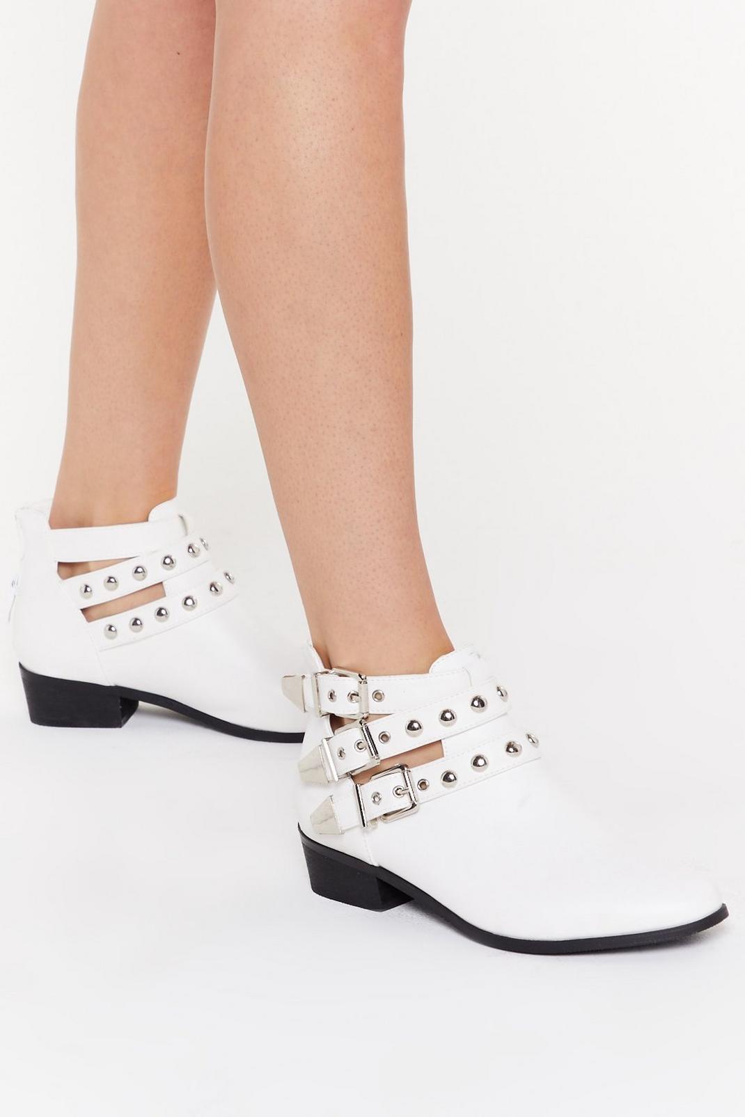 Dome Stud Cut Out Ankle Boot image number 1