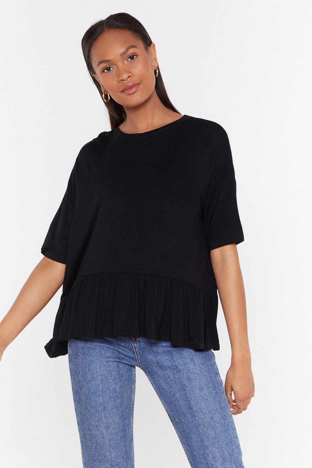 Keep It Frill Relaxed Ruffle Tee image number 1