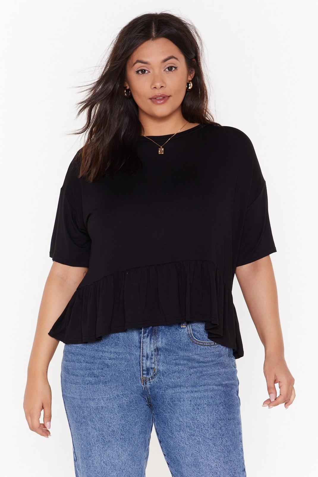 Keep It Frill Plus Relaxed Ruffle Tee image number 1