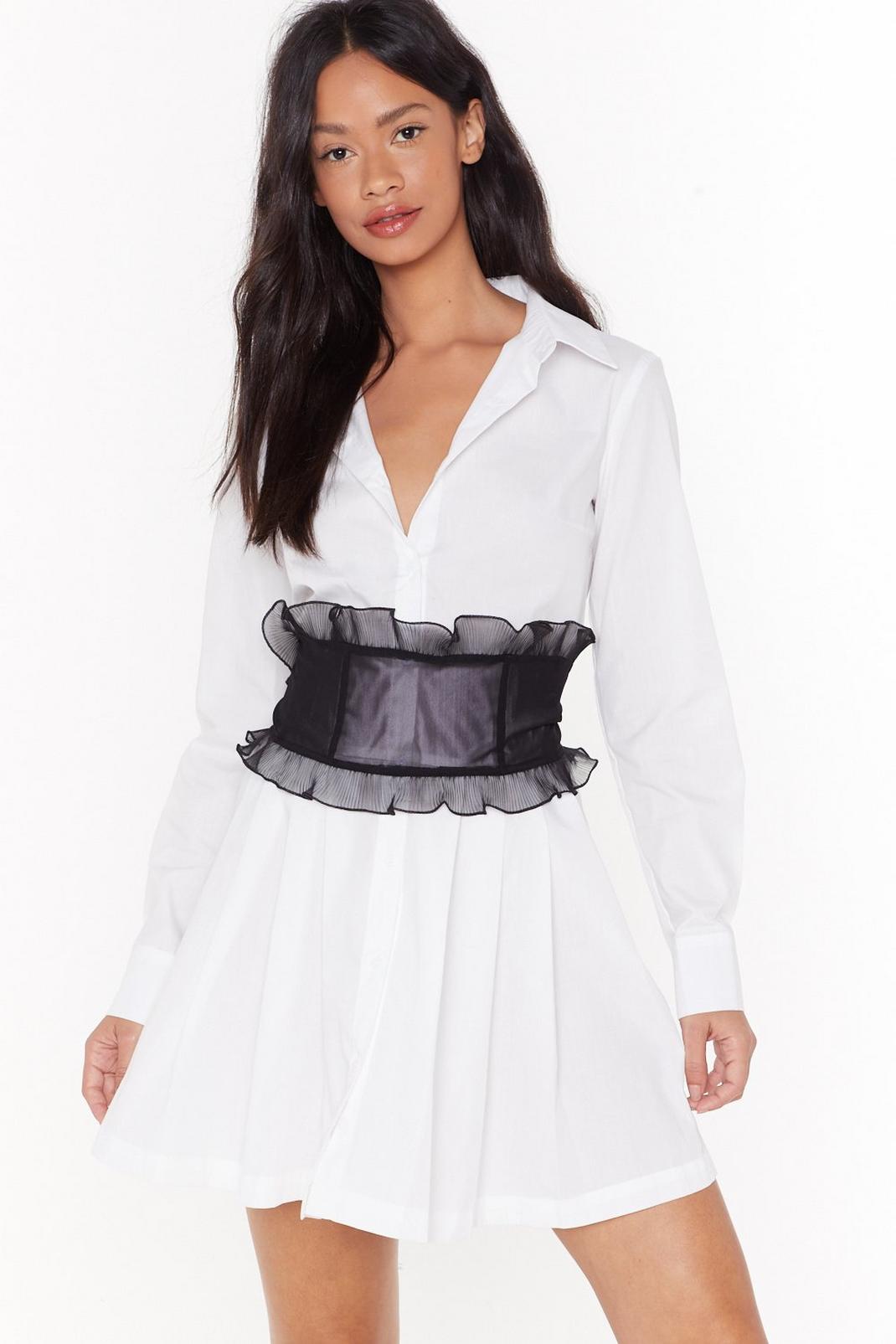 Come and Frill Me Organza Corset Belt image number 1