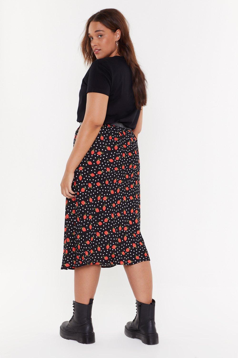 Nasty gal red midi clearance skirt