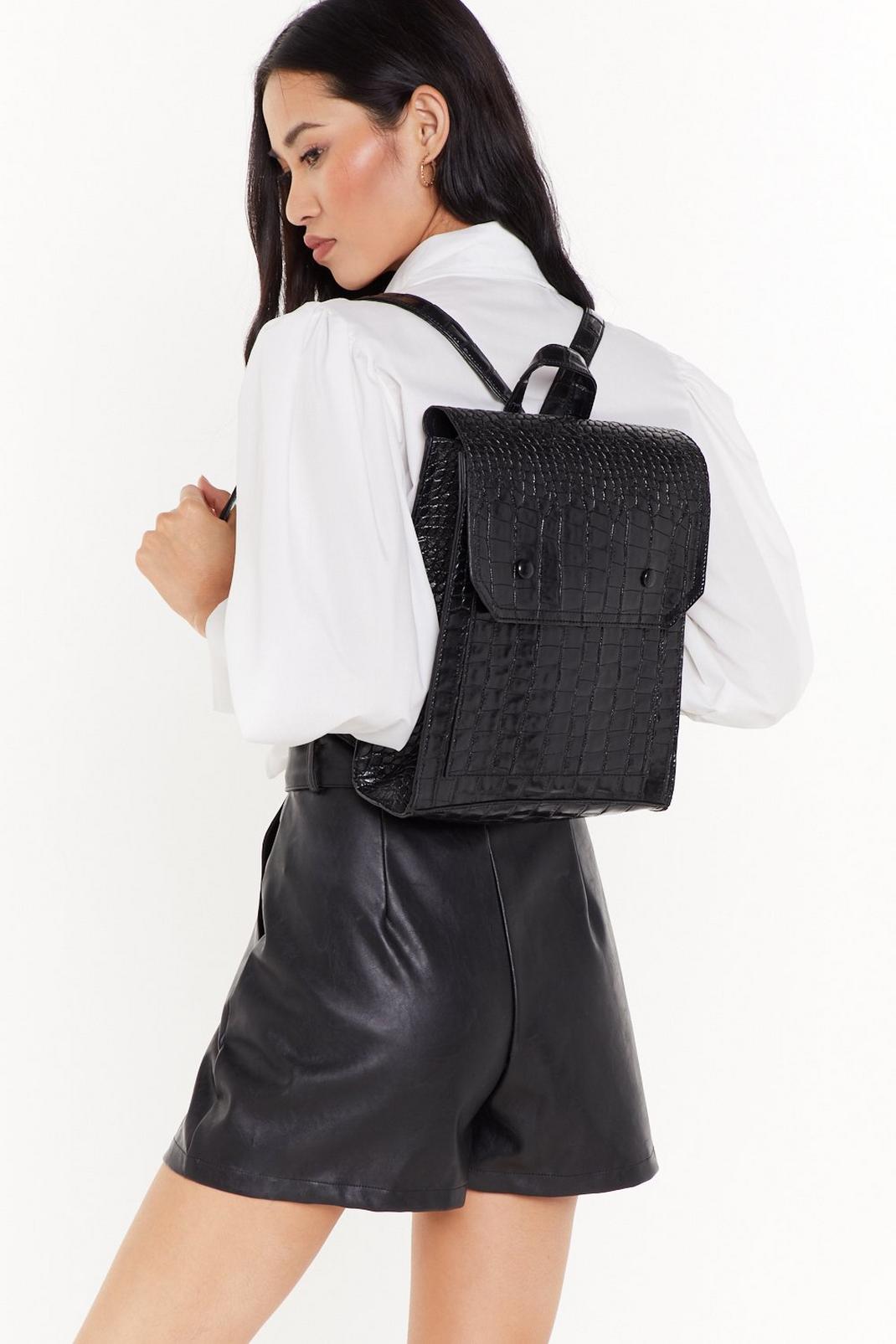 WANT Don't Croc Back Structured Backpack image number 1